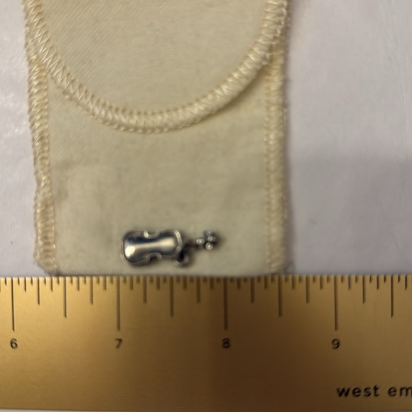 Retired James Avery Sterling Silver Violin Pendant Charm CUT jump ring - Picture 5 of 5